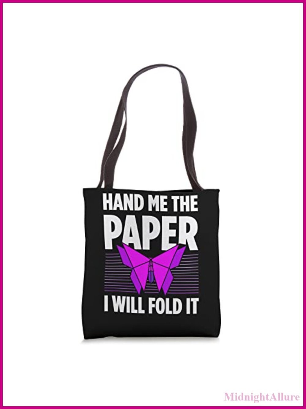 Origami Master Paper Folding Art Tote Bag Cotton Polyester Canvas